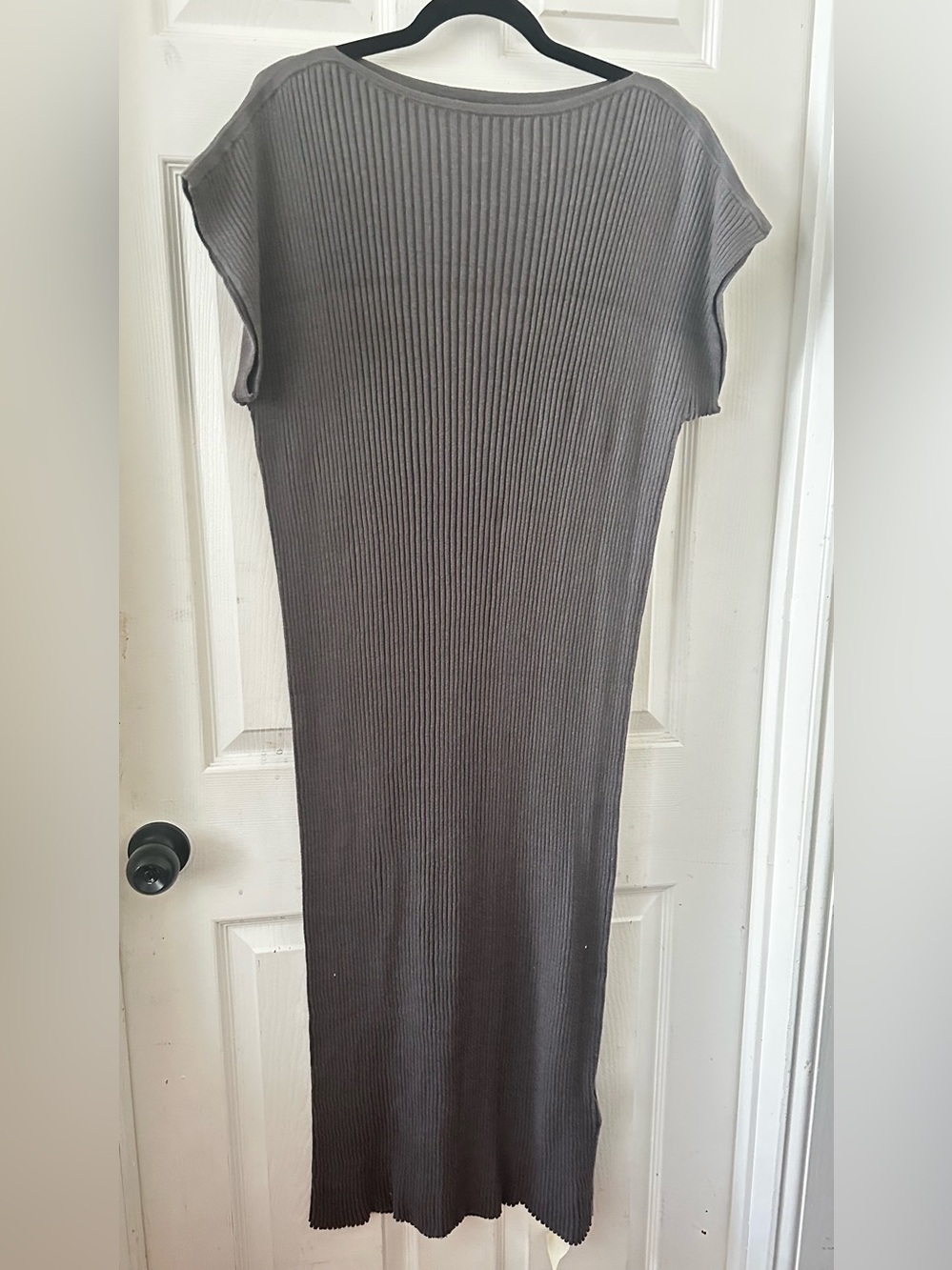 Lauren Manoogian Ribbed Maxi Dress - Charcoal